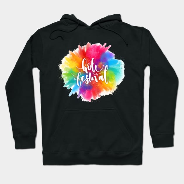 Holi Festival Hoodie by Mako Design 